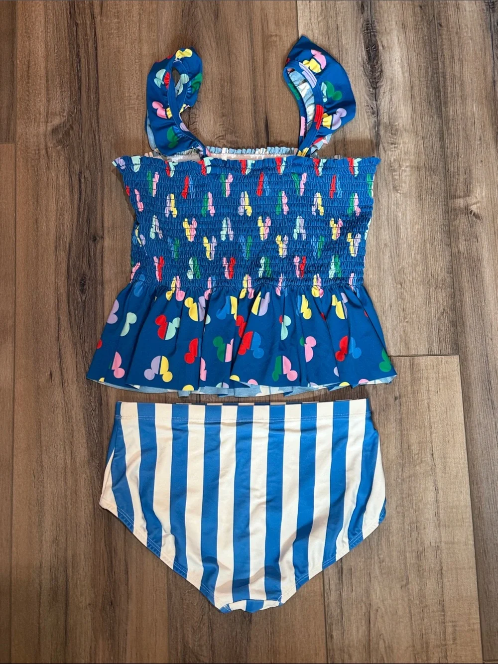 Girls size 10, Disney, Hannah Anderson  Mickey Mouse Blue Tankini Set
